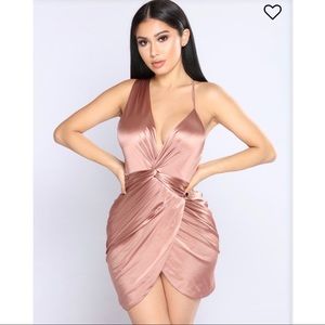 ‼️FASHION NOVA‼️ Satin Pink 💕 Mini Dress